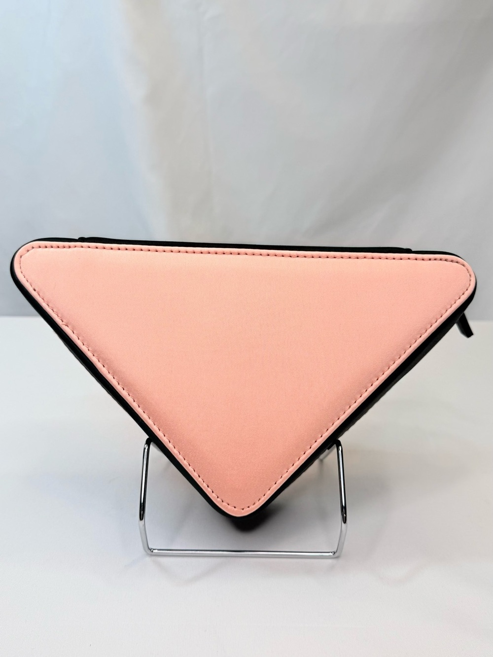 Prada Beauty Pink and Black Triangular Cosmetic Case NWT - Picture 2 of 10